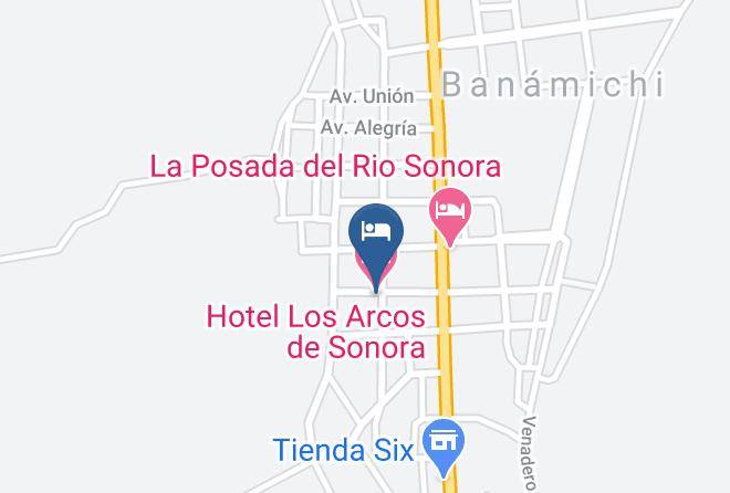 Banamichi - Hotel Los Arcos De Sonora Maps