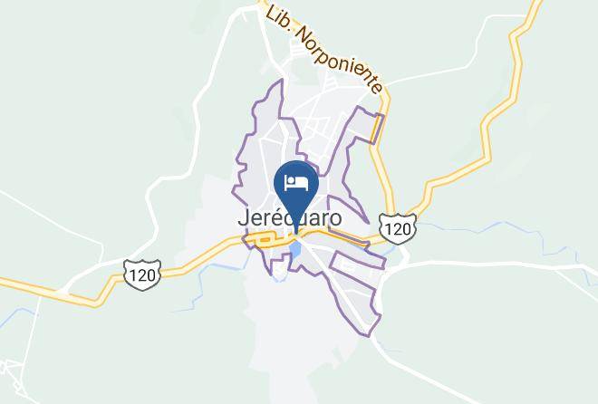 Jerecuaro - Hotel Los Arcos Maps