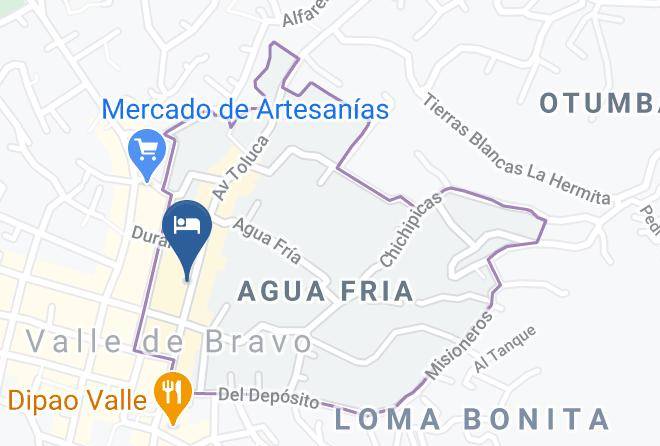 Valle De Bravo - Hotel Los Arcos Maps