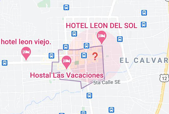 Leon - Hotel Los Balcones De Leon Maps