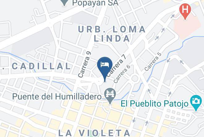 Popayan - Hotel Los Balcones Maps