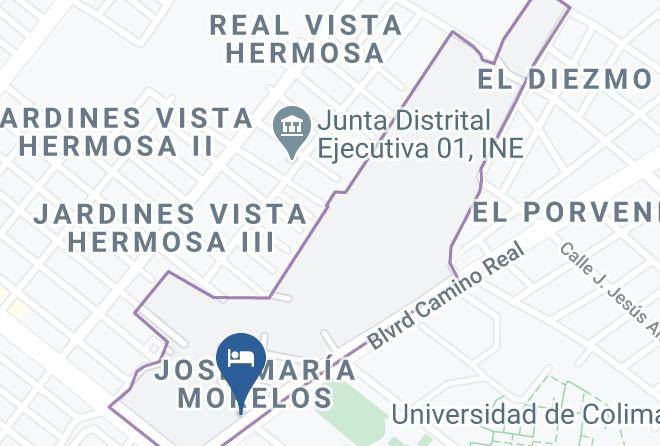 Colima Equipamiento Urbano Universidad Deima - Hotel Los Candiles Maps