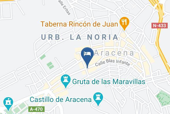 Hotel Los Castanos Aracena Map