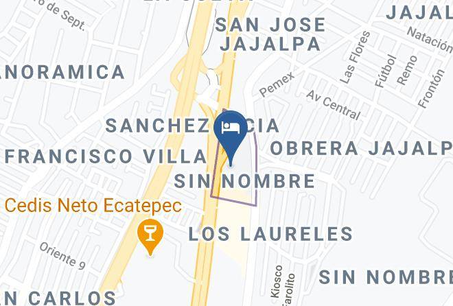 Ecatepec De Morelos - Hotel Los Cedros Maps