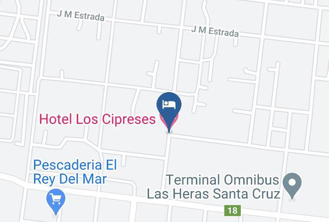 Deseado - Hotel Los Cipreses Maps