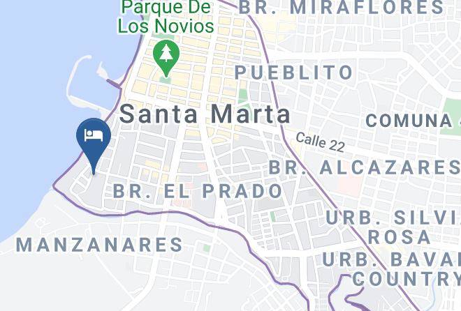 Santa Marta - Hotel Los Cocos Maps