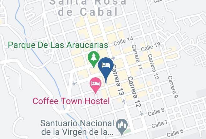 Santa Rosa De Cabal - Hotel Los Cristales Maps