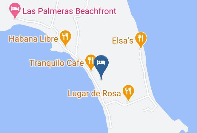 Corn Island - Hotel Los Delfines Maps