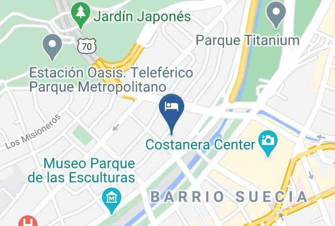 Santiago - Hotel Los Espanoles Maps