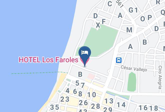 Pacasmayo - Hotel Los Faroles Maps
