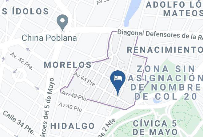 Puebla Moctezuma - Hotel Los Fuertes Maps