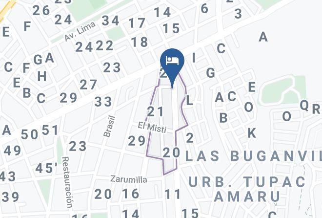Cerroorado - Hotel Los Inkas Maps