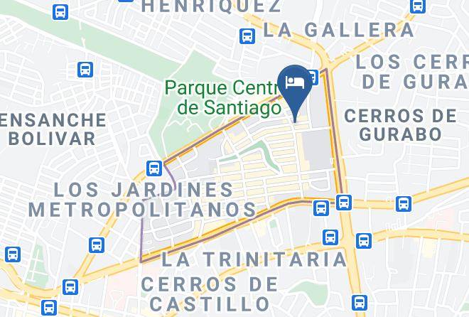 Santiago De Los Caballeros - Hotel Los Jardines Maps