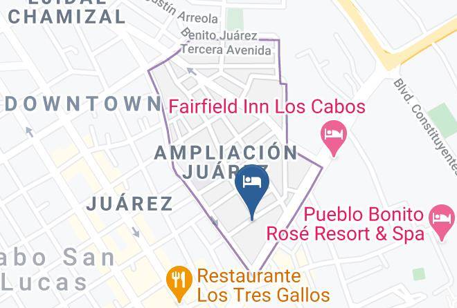 Los Cabos - Hotel Los Jazmines Maps