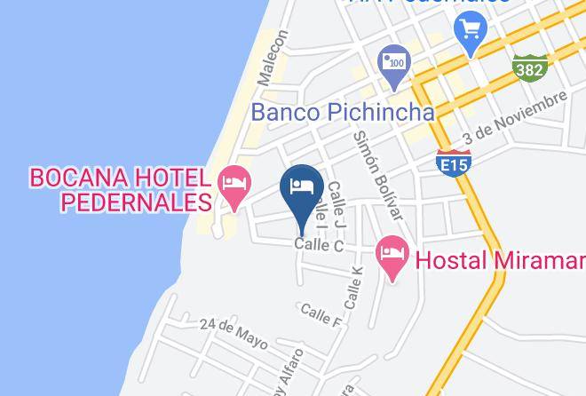 Pedernales - Hotel Los Juanes Maps