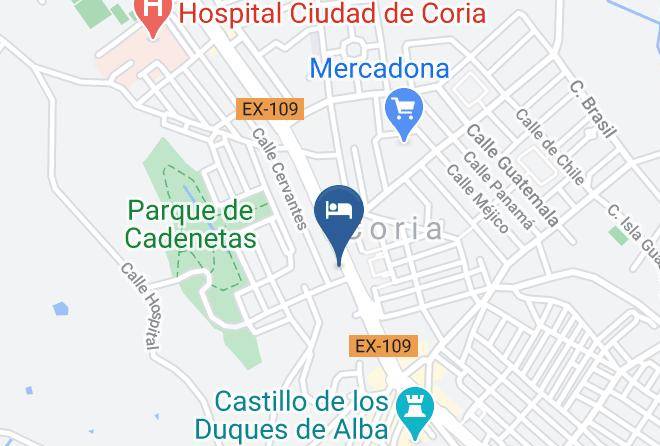 Caceres - Hotel Los Kekes Maps