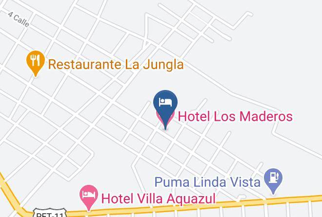 Sayaxche - Hotel Los Maderos Maps
