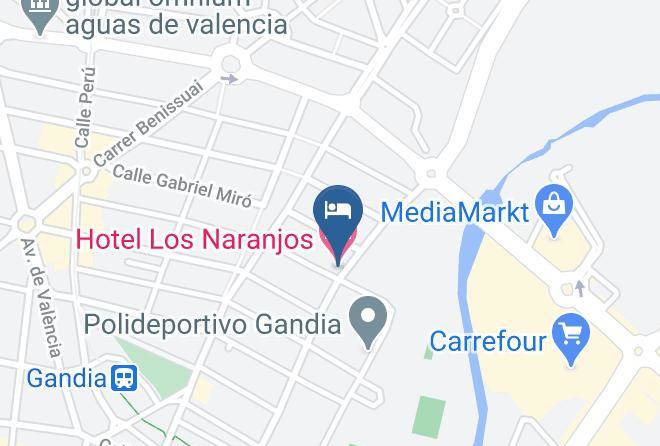 Valencia - Hotel Los Naranjos Maps