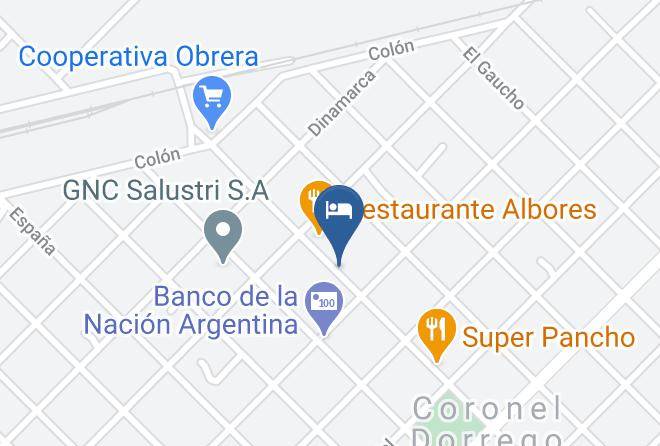 Coronel Dorrego - Hotel Los Olivos Coronel Dorrego Maps