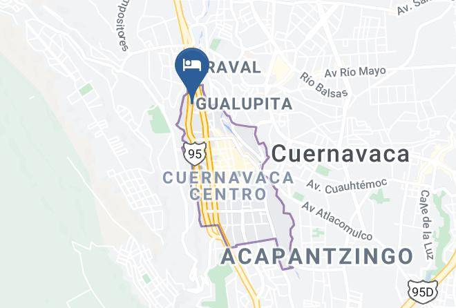 Cuernavaca - Hotel Los Pajaritos Maps