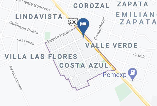 Villa De Tututepec De Melchor Ocampo - Hotel Los Panchos Maps