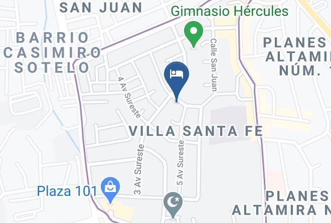 Managua - Hotel Los Pinos Maps