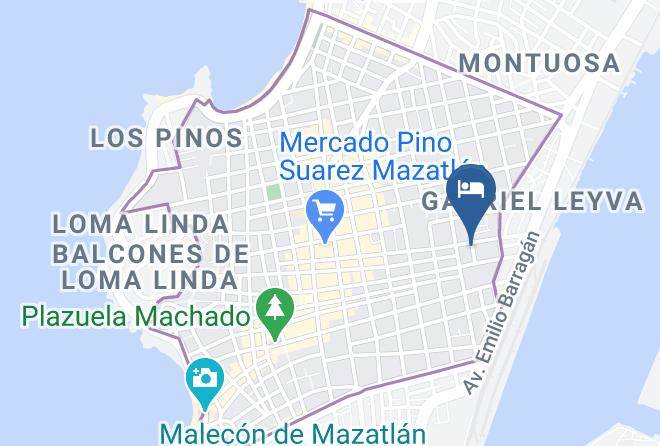 Mazatlan - Hotel Los Pinos Maps