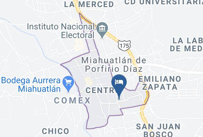 Miahuatlan De Porfirio Diaz - Hotel Los Principes Maps