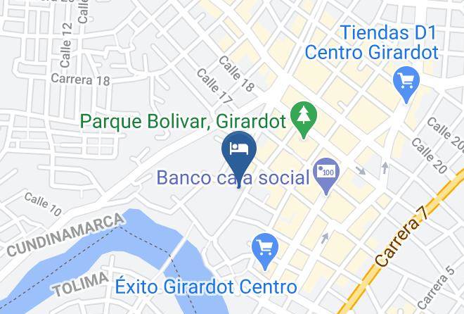 Girardot - Hotel Los Puentes Comfacundi Maps