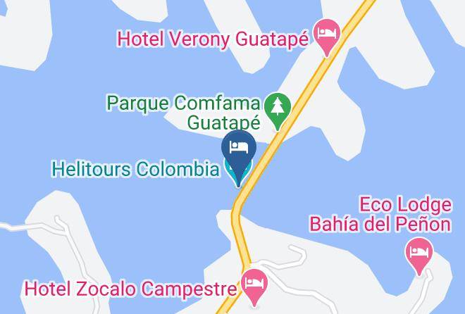 Guatape - Hotel Los Recuerdos Maps