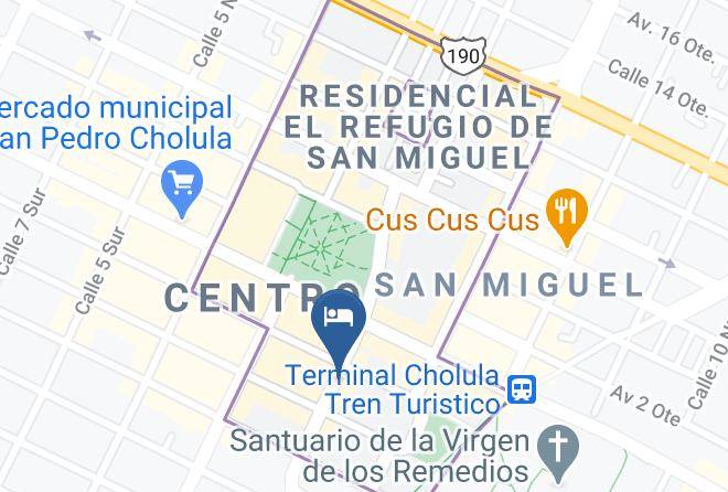San Pedro Cholula - Hotel Los Remedios Maps