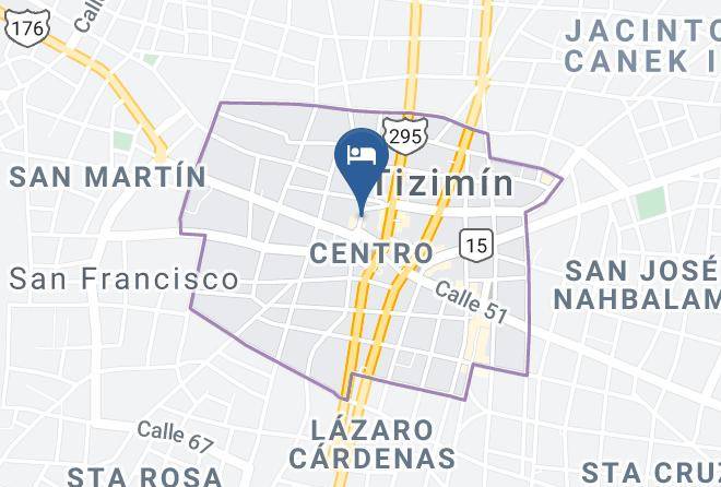 Tizimin - Hotel Los Reyes Maps