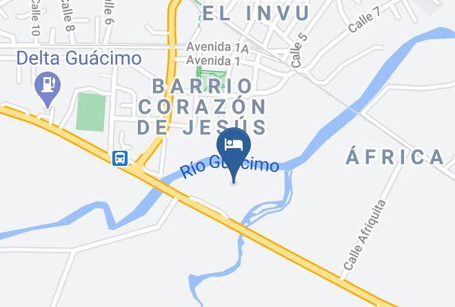 Guacimo - Hotel Los Rios Maps