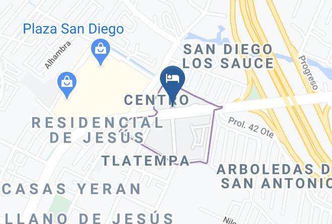 San Pedro Cholula - Hotel Los Sauces Maps