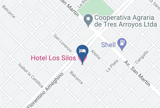 Tres Arroyos - Hotel Los Silos Maps
