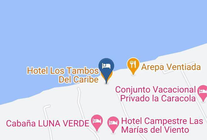 San Bernardo Del Viento - Hotel Los Tambos Del Caribe Maps