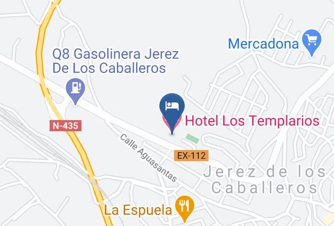 Badajoz - Hotel Los Templarios Maps
