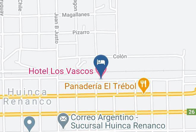 General Roca Department - Hotel Los Vascos Maps