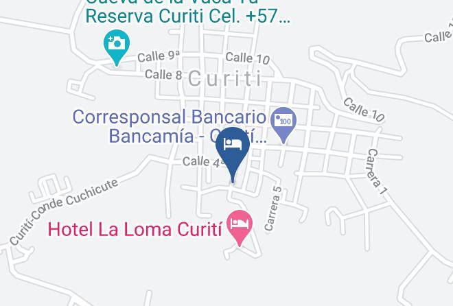 Curiti - Hotel Los Velenos Maps