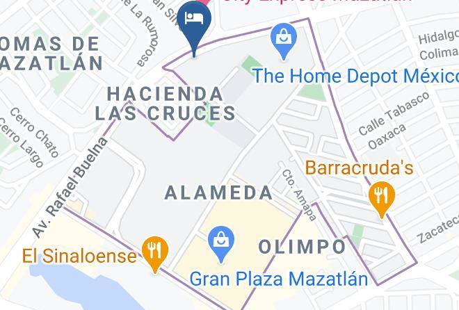Mazatlan - Hotel Los Venados Maps