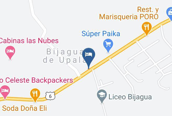 Upala - Hotel Los Volcanes Rio Celeste Maps