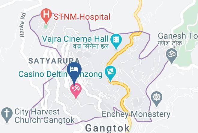 Hotel Lotus Retreat Gangtok Map