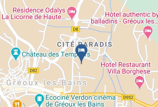 Alpes De Haute Provence - Hotel Lou Paradou Maps
