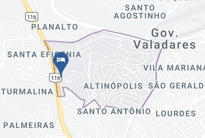 Governador Valadares - Hotel Loubach Maps