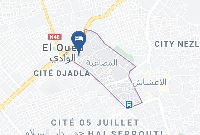 El Oued - Hotel Louss Maps