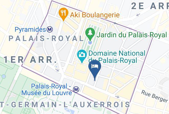 Paris - Hotel Louvre Bons Enfants Maps