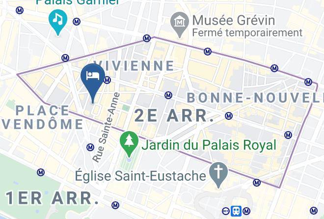 Paris - Hotel Louvre Marsollier Maps