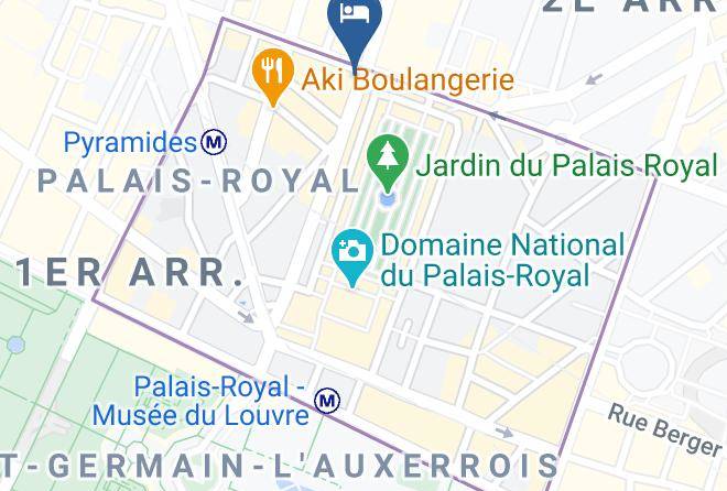 Hotel Louvre Richelieu Map