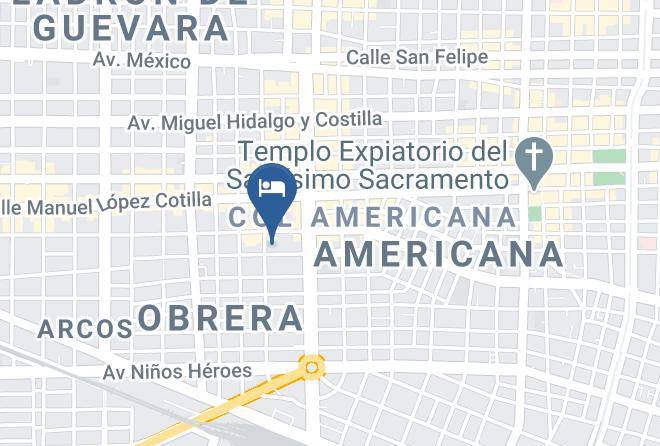 Guadalajara - Hotel Love It Consulado Maps