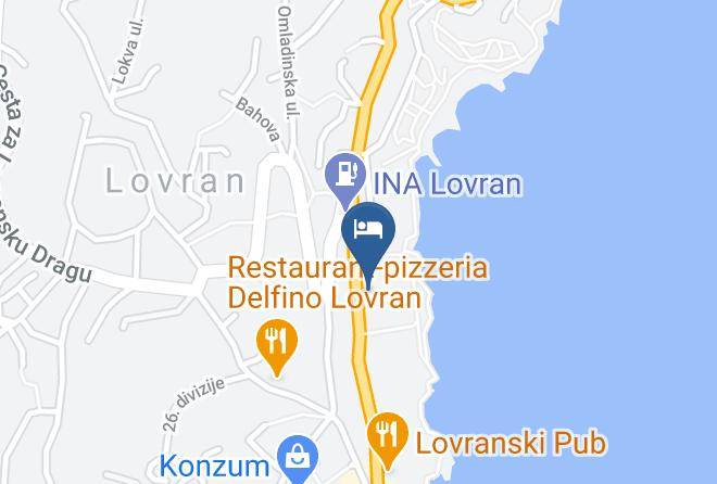 Hotel Lovran Map